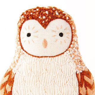 Kiriki Press Embroidered Doll Kits feature contemporary and creative designs that allow crafters to learn hand embroidery stitches at an easy pace. Barn Owl