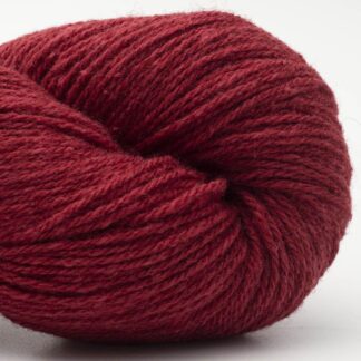BC Garn Bio Balance Sh 08 Red is a GOTS certified Organic sport weight yarn, a blend of 55%wool/45%cotton with a melange finish.