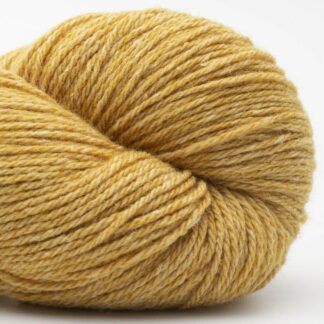 BC Garn Bio Balance Sh 016 Curry is a GOTS certified Organic sport weight yarn, a blend of 55%wool/45%cotton with a melange finish.