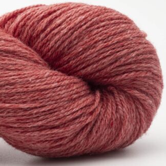 BC Garn Bio Balance Sh 021 Pale Red is a GOTS certified Organic sport weight yarn, a blend of 55%wool/45%cotton with a melange finish.