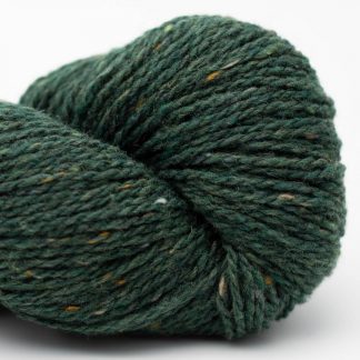 BC Garn Loch Lomond Sh12 Pine Tree, organic pure wool with tweed nubs in a dk/worsted weight. Perfect for knitting colour work.